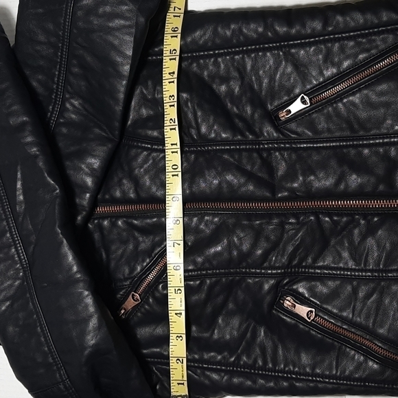 Moto jacket Vegan leather Black color MARC N.Y ANDREW MARC - Picture 9 of 14